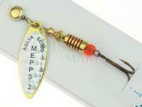 Błystka Mepps Aglia Long Rainbo #2 | 7g - Złota / Srebrna