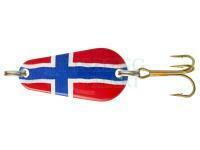 Błystka wahadłowa Solvkroken Spesial Classic 38mm 12g - Norges Flagg