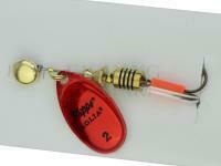 Błystki obrotówka Mepps Aglia Platium Red #2 | 4.5g