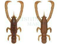 Gumy Fish Arrow Freerig Shrimp 2.6 inch - Green Pumpkin Red/Orange (two-tone)