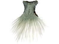 Kapki Ewing Neck Tip Dyed Over White - Light Blue Dun