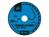 Przypony Mikado Feeder Bomb X-TRA STRONG Rigs 38cm - z gumką - 0.25mm - #6