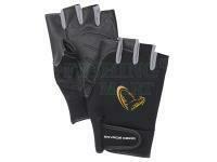 Neoprenowe rękawiczki bez palców Savage Gear Neoprene Half Finger Glove Black - M
