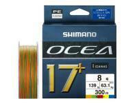 Plecionka Shimano Ocea 17+ Braid 300m 63,1kg PE8 Multi color
