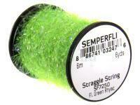 Semperfli Straggle String Micro Chenille 6m / 6.5 yards (approx) - SF7250 Fluoro Green Rhyacophilla