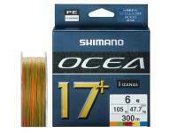 Plecionka Shimano Ocea 17+ Braid 300m 47,7kg PE6 Multi color