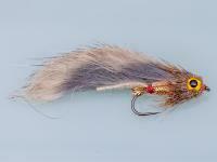 Streamer Grey Zonker Gold Mylar nr 6