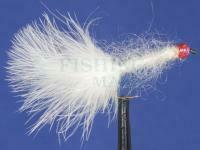 Sztuczna mucha White Leech Pearl Pink Head  nr 8