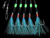 Zestaw morski Dega Glitter Mackerel-Rig 5 hooks - Blue