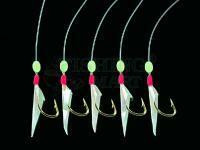 Zestaw morski Dega Herring-Rig 5 arms - luminous dots - K