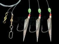 Zestaw morski Dega Norway-Rig Real Fish Skin 3/0 - Nature