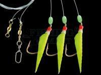 Zestaw morski Dega Norway-Rig Real Fish Skin 3/0 - Yellow