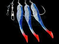 Zestaw morski Dega Soft Bait Fish-Rig 3 arms - blue/glitter