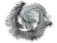 Zonker Black Barred Rabbit 4mm - Grey Dk - black grizzled