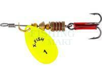 Błystka X-Fish Stark #1 2.5g - Nikel UV lime