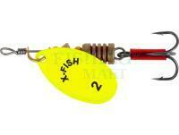 Błystka X-Fish Stark #2 4g - Nikel UV lime