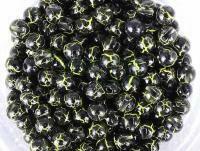 Główki wolframowe Hends Tungsten Plus Marbre 2.3mm - BLACK / UV FLUO YELLOW
