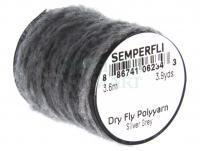 Przędza Semperfli Dry Fly Polyyarn 3.6m 3.9yds - Silver Grey