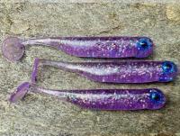 Przynęty miękkie Great Fish GF1 49mm 1g - bezzapachowy - glitter light purple