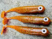 Przynęty miękkie Great Fish GF1 49mm 1g - bezzapachowy - motor oil red