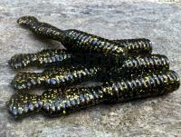Przynęty miękkie Great Fish GF2 Leech 60mm 1.8g - bezzapachowy - black & gold