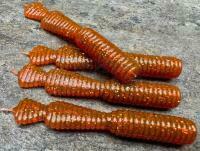 Przynęty miękkie Great Fish GF2 Leech 60mm 1.8g - bezzapachowy - motor oil red