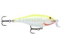 Wobler Rapala Shallow Shad Rap 7cm - Silver Fluorescent Chartreuse